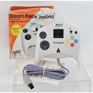 SEGA DREAMCAST 3D2 Dream Force‎ Joypad - Controller W/Button Remap - White - NEW